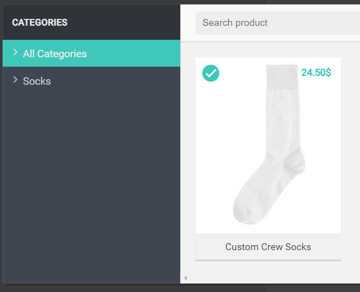 Art und Länge der Socken auswählen