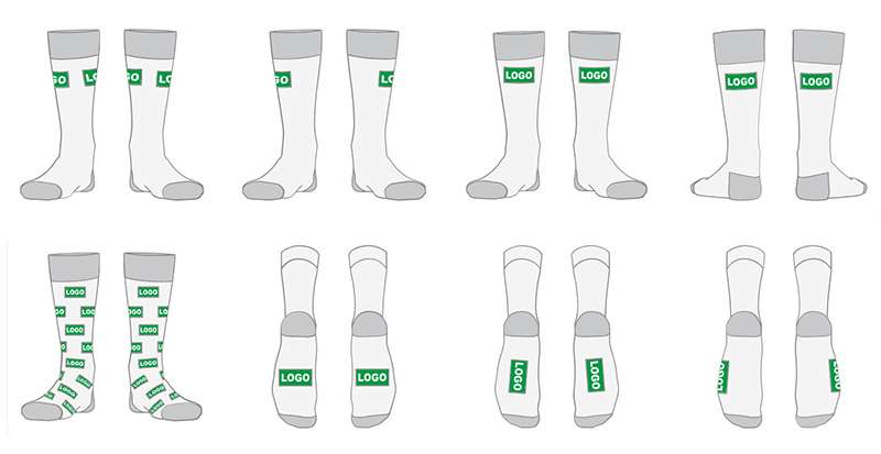 Socken Custom Logo Standort