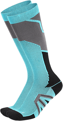  Customized running compression socks knee high length