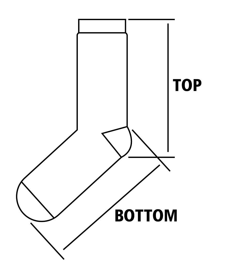 Custom sock size measurement method