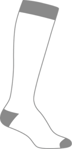 over calf knee length compression running socks