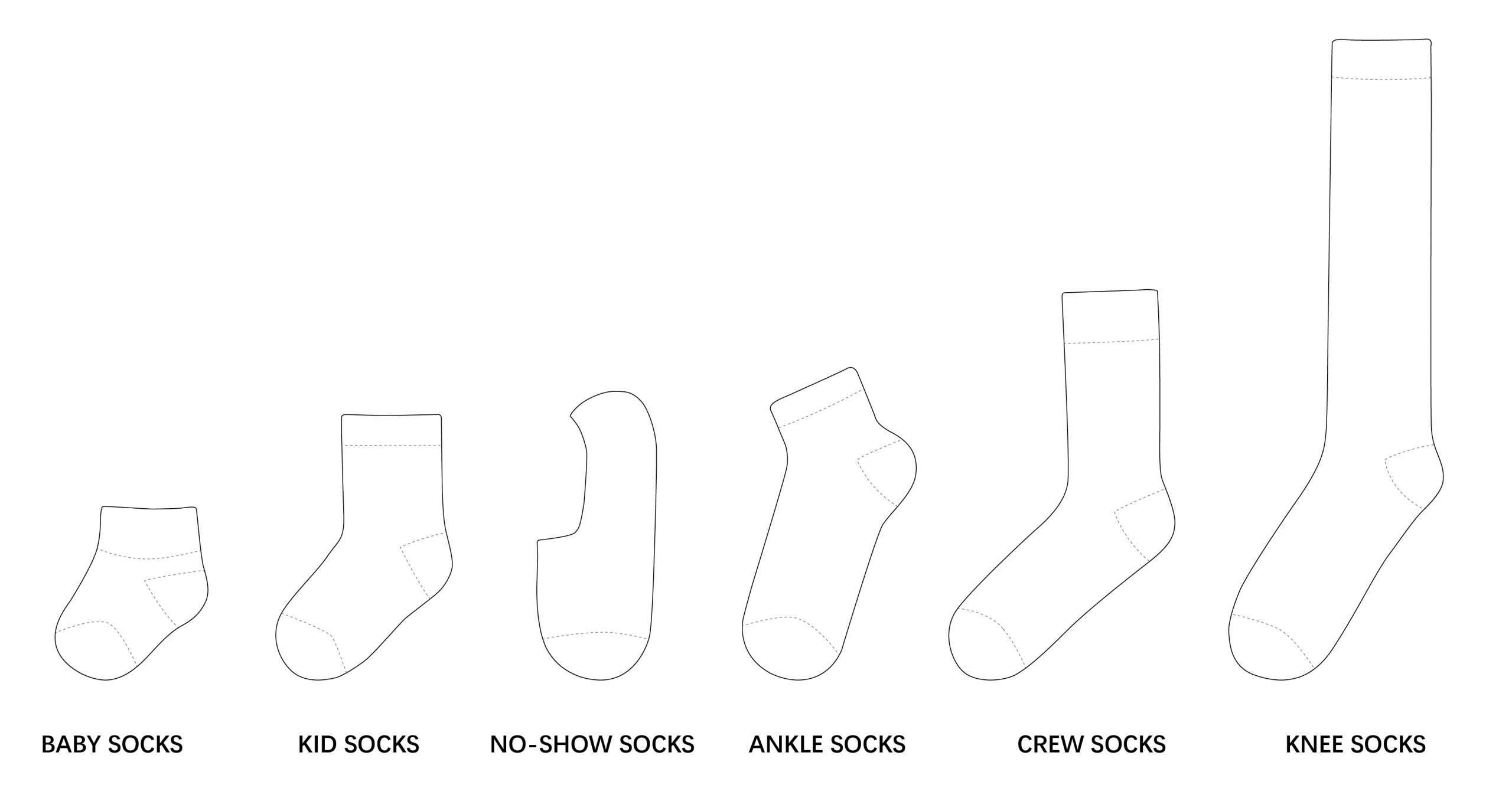 Hand Draw Sock Template Guide 2 socks hand-painted template